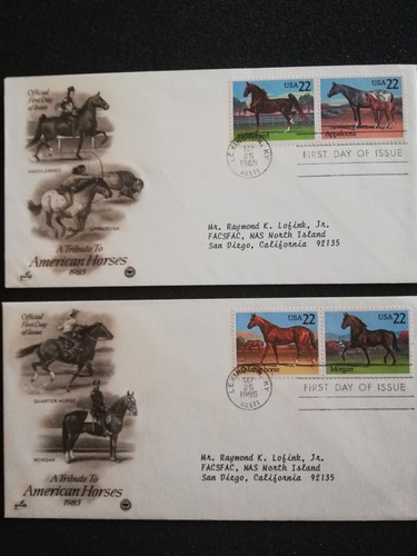Fdc usa 1985 american - x, 1985,